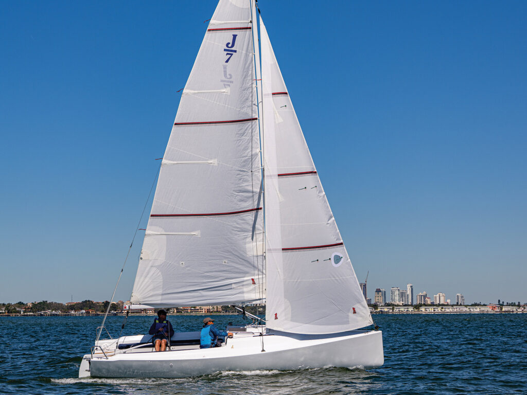 J/7 on the water